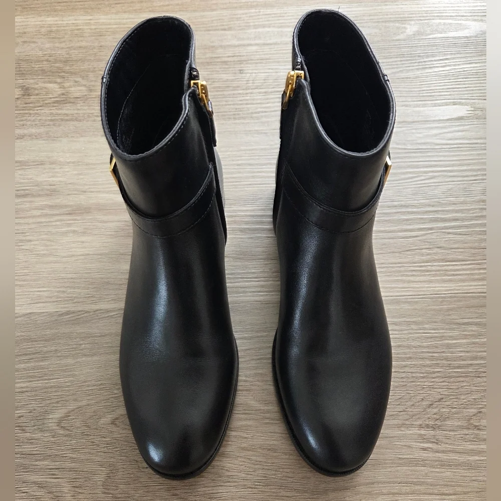 Lauren Ralph Lauren Brooke II burnished leather bootie